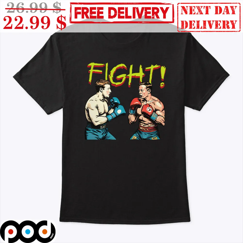 Elon Musk Vs Mark Mark Zuckerberg Fight Boxing Fun Shirt