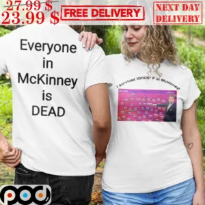 I Survived 101105 F In Mckinney Everyone In McKinney Is Dead Shirt