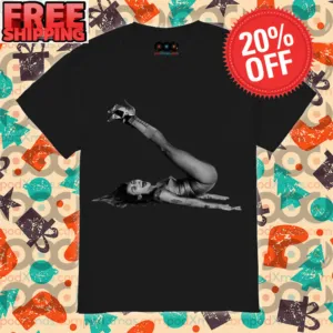 Miley Cyrus Laying Sexy Shirt