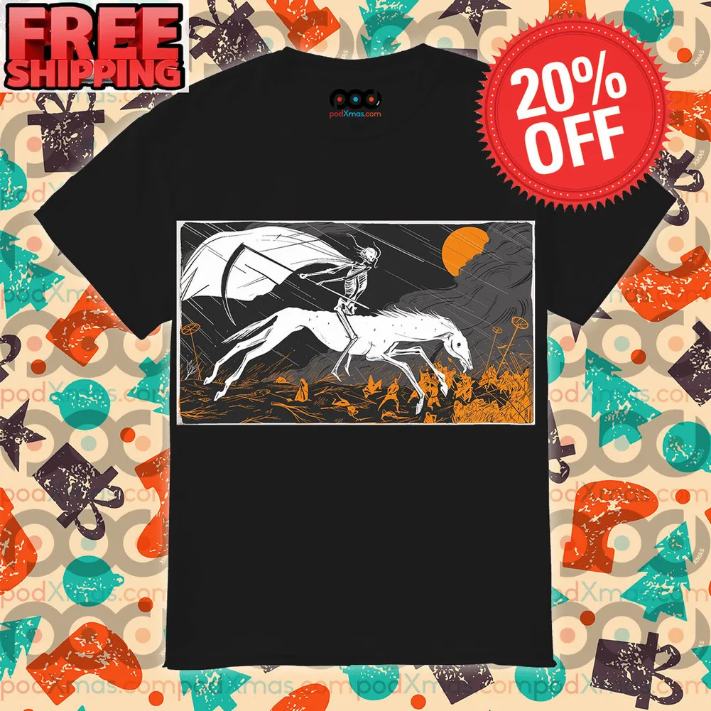 Death Ride Horses Under The Rain War Halloween 2023 Shirt