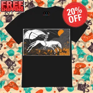 Death Ride Horses Under The Rain War Halloween 2023 Shirt