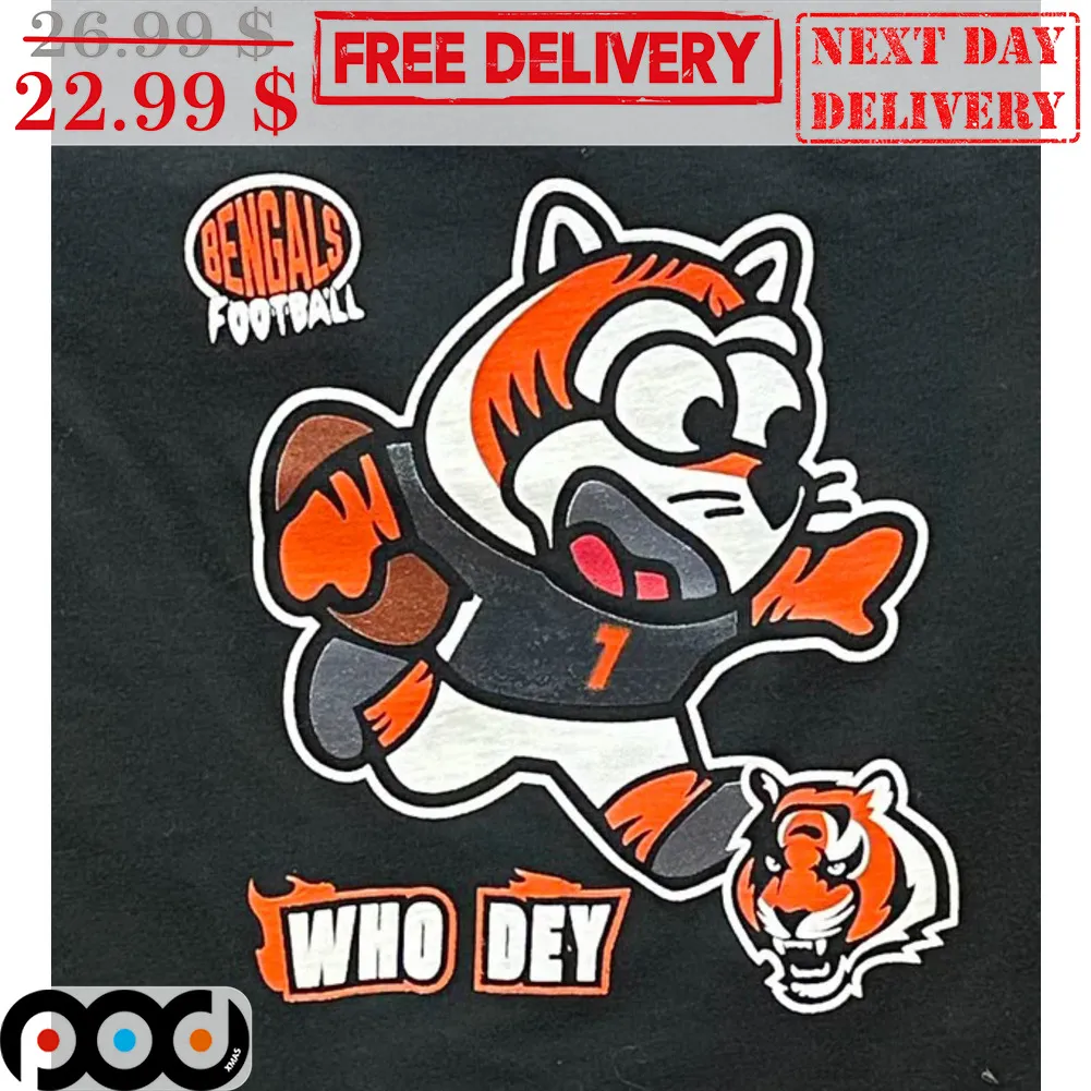 Bengals Football Who Dey Tiger Shirt