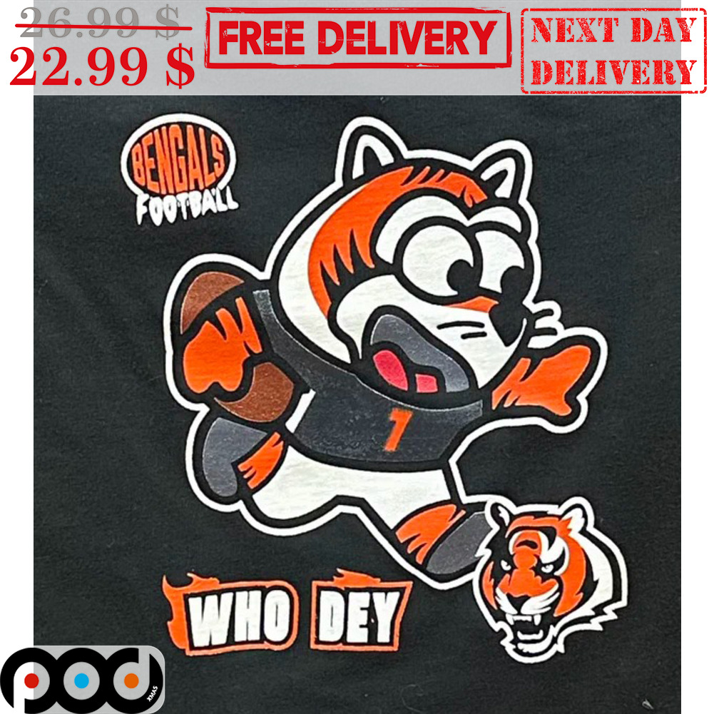 Who Dey Mascot Tiger Cincinnati Bengals Shirt, hoodie, sweater