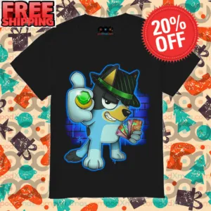 Bluey Like Green Ring Gangster Fun Shirt