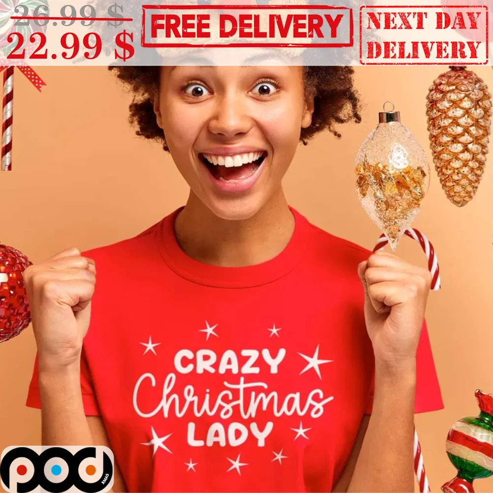 Crazy Christmas Lady Shirt