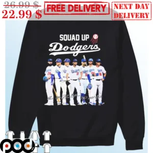 Squad Up Los Angeles Dodgers Baseball Signature Shirt
