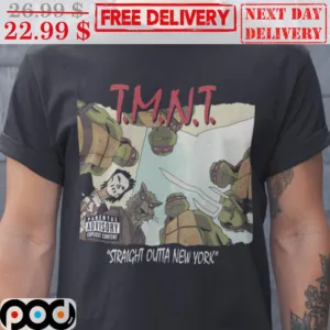 TMNT Straight Outta New York Ninja Turtle Vintage Shirt