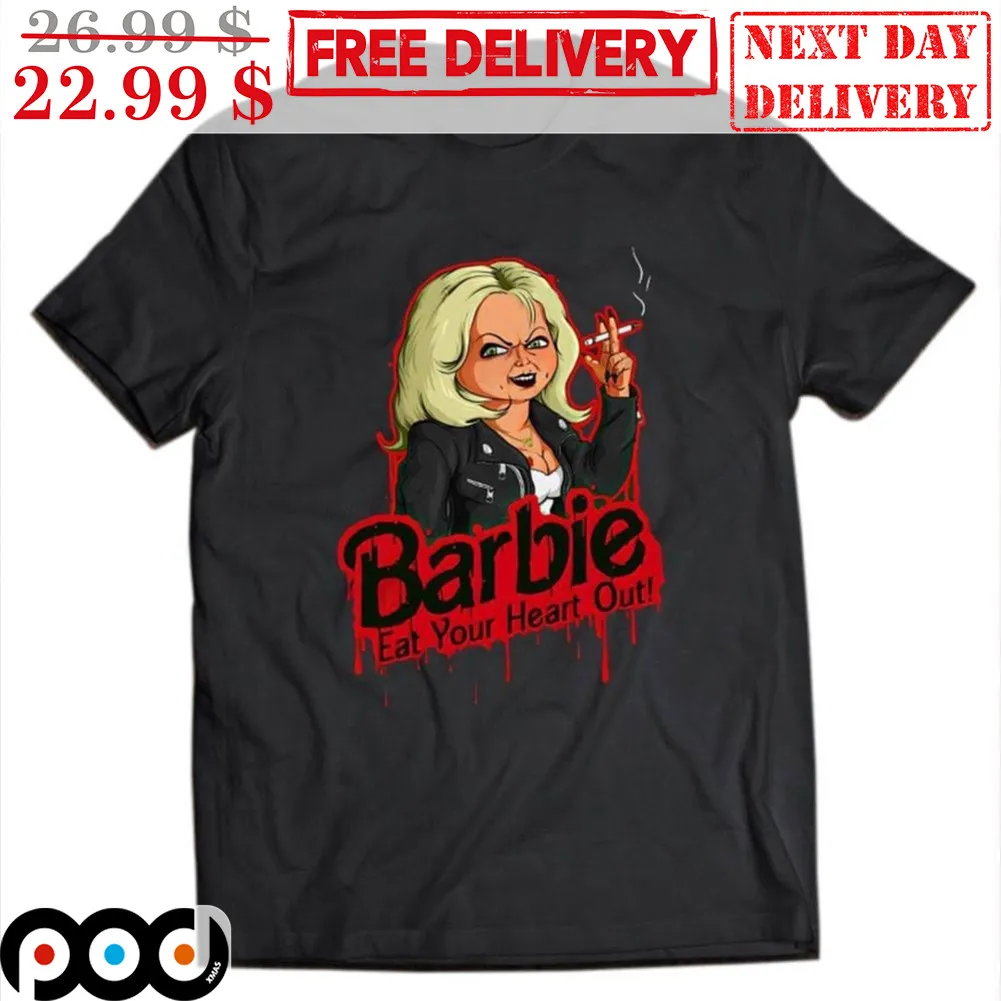 Chucky Barbie Eat Your Heart Out Halloween 2023 Horror Character Shirt