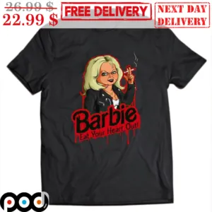 Chucky Barbie Eat Your Heart Out Halloween 2023 Horror Character Shirt