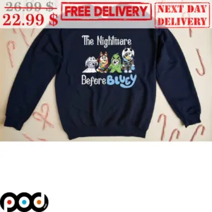 Bluey The Nightmare Before Bluey Halloween 2023 Shirt
