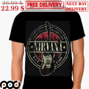 Nirvana Est. 1988 Logo Seatle Washington Vintage Shirt