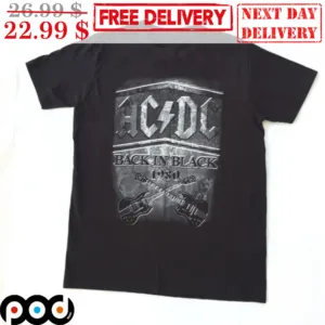 AC DC Back In Black Graphic Shirt