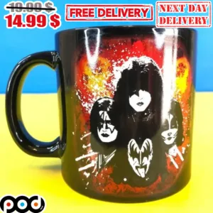 KISS Rock N Roll Members Coffee Mug