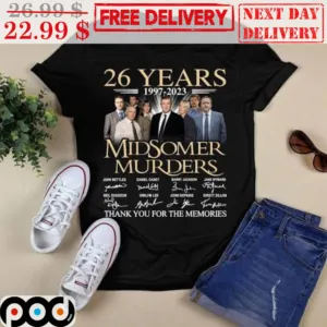 26 Years Midsomer Murders Thank You For The Memories Shirt
