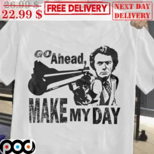 Clint Eastwood Go Ahead Make My Day Vintage Shirt