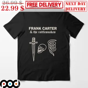 Frank Carter And The Rattlesnakes Knife Skull Snake Shirt