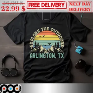 Explore The Outdoors Arlington TX Vintage Shirt
