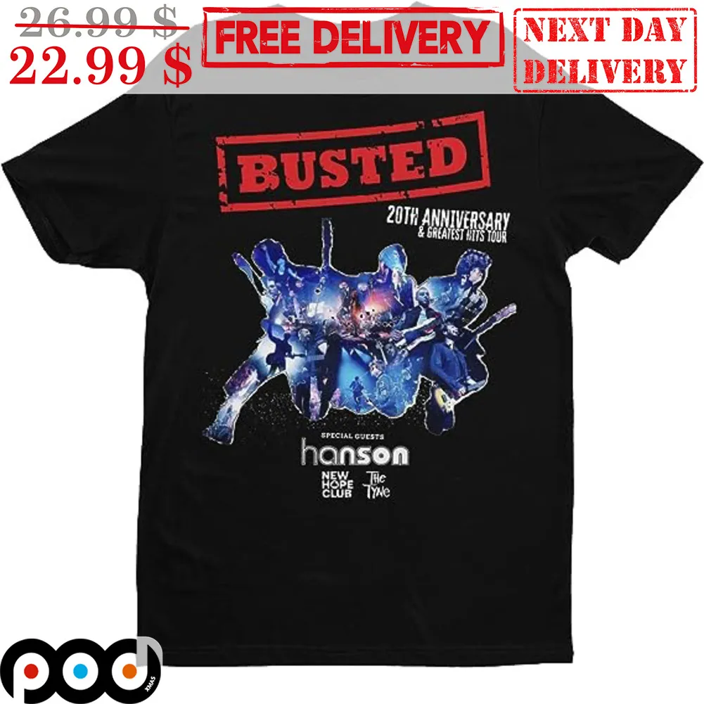 Busted Reunion Tour 2023 Hanson Shirt