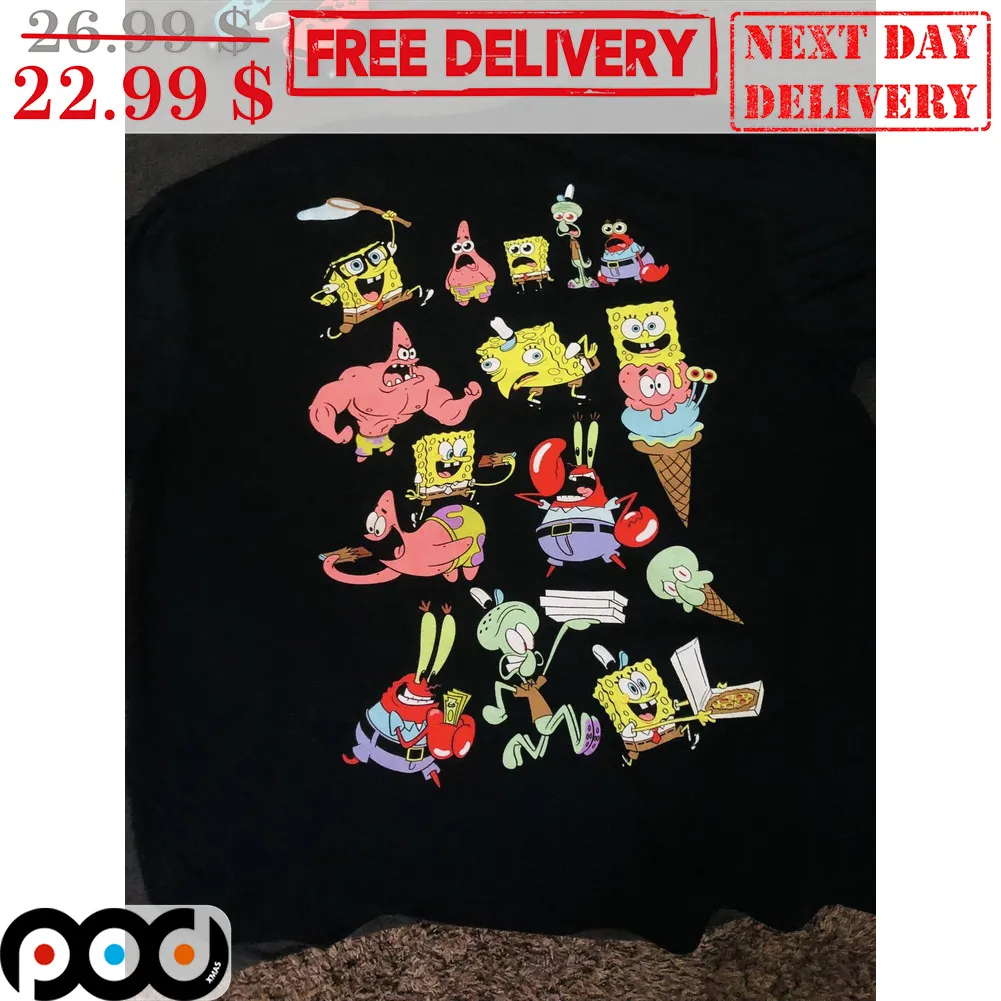 Spongebob Characters Fun Shirt