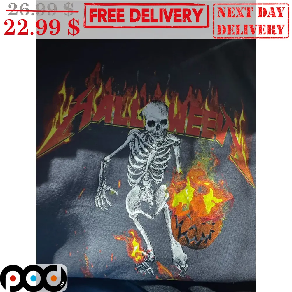 Skeleton Halloween Fire Vintage Shirt