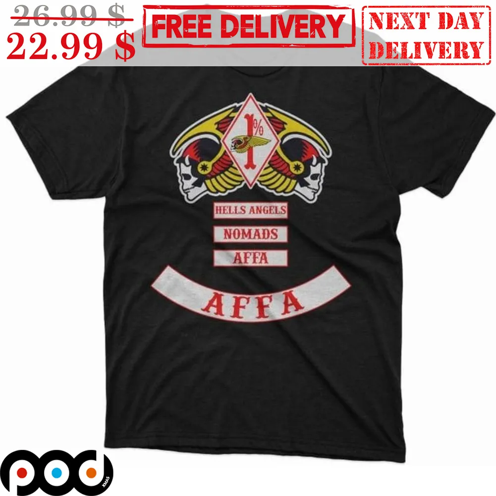 Skull Bike Hells Angels Nomads Affa Shirt