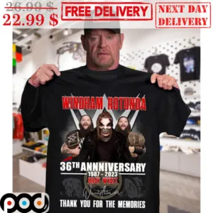 Windham Rotunda 36th Anniversary Bray Wyatt 1987-2023 Thank You For The Memories Shirt