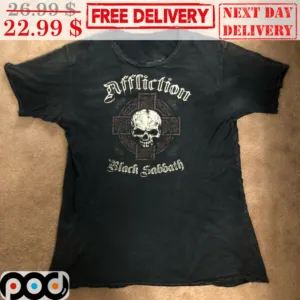 Skull Affliction Black Sobbath Vintage Shirt