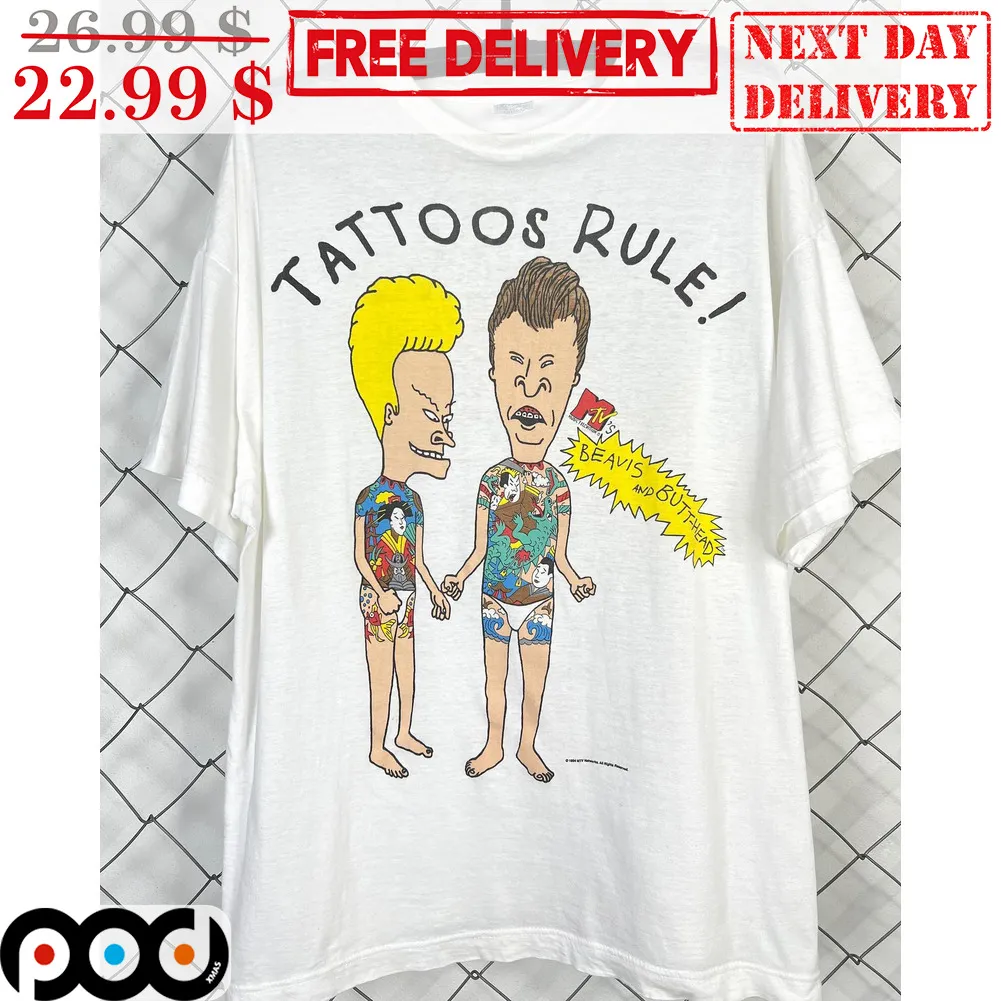 Beavis and Butt-Head Tattoos Rule Fun Shirt