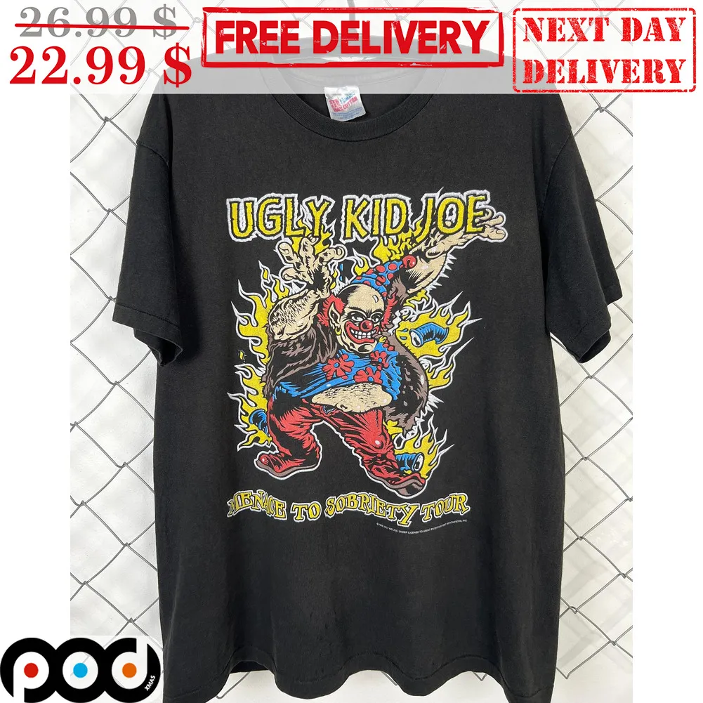 Clown Ugly Kid Joe Menace To Sobriety Tour Shirt
