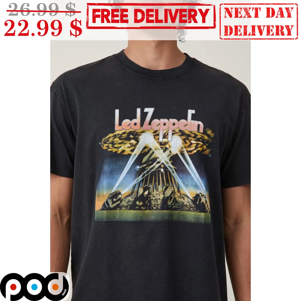 Led Zeppelin Flashlight Graphic Vintage Shirt