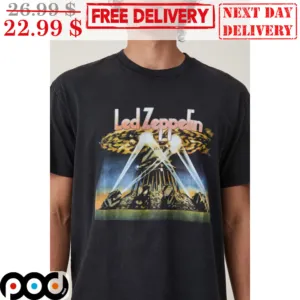 Led Zeppelin Flashlight Graphic Vintage Shirt