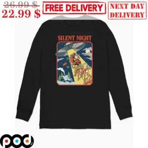 UFO Santa Silent Night Chirstmas Vintage Shirt