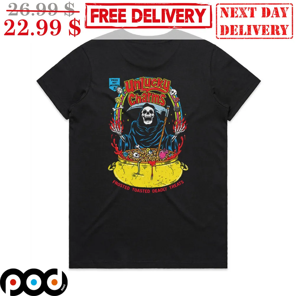 Death Unlucky Charms Frosted Toasted Deadly Treats Shirt