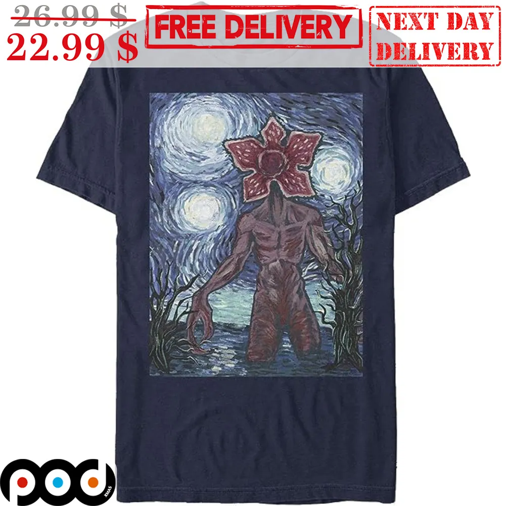 Demogorgon Starry Night Stranger Things Shirt