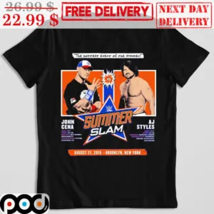 John Cena Aj Styles Summer Slam The Hottest Event Of The Summer Shirt