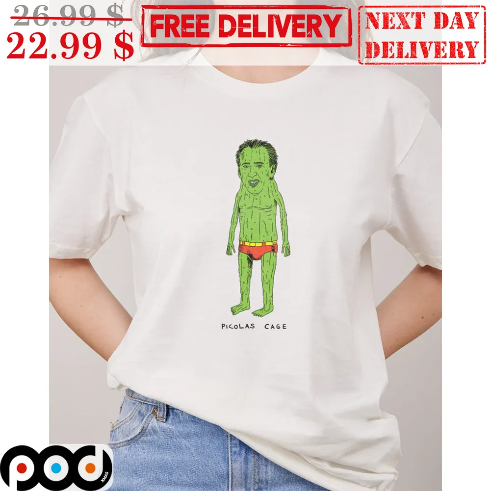 Nicolas Cage Green Boy Picolas Cage Fun Shirt