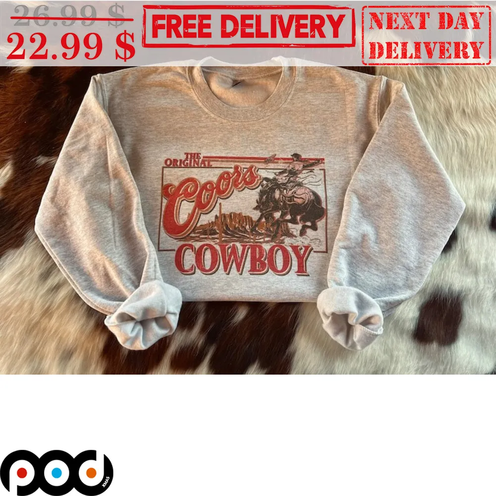 Cowboy Pillows The Original Coors Cowboy Vintage Shirt