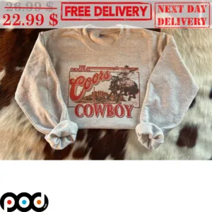 Cowboy Pillows The Original Coors Cowboy Vintage Shirt