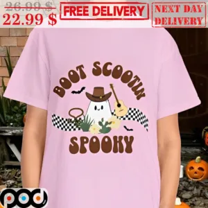 Ghost Cowboy Boot Scootin Spooky Halloween 2023 Shirt