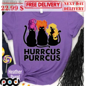 Hocus Pocus Hurrcus Purrcus Sanderson Sisters Halloween Shirt