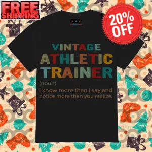 Vintage Athletic Trainer Noun I Know More Than I Say And Notice More Than You Realize Vintage Shirt