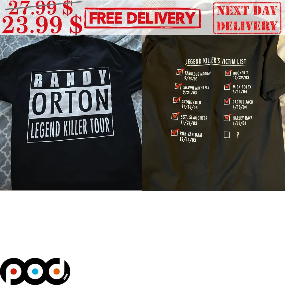 Randy Orton Legend Killer Tour Legend Killer's Victim List Shirt