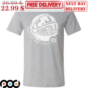 Basketball P.J Washington JR Charlotte Baskeball 25 Shirt