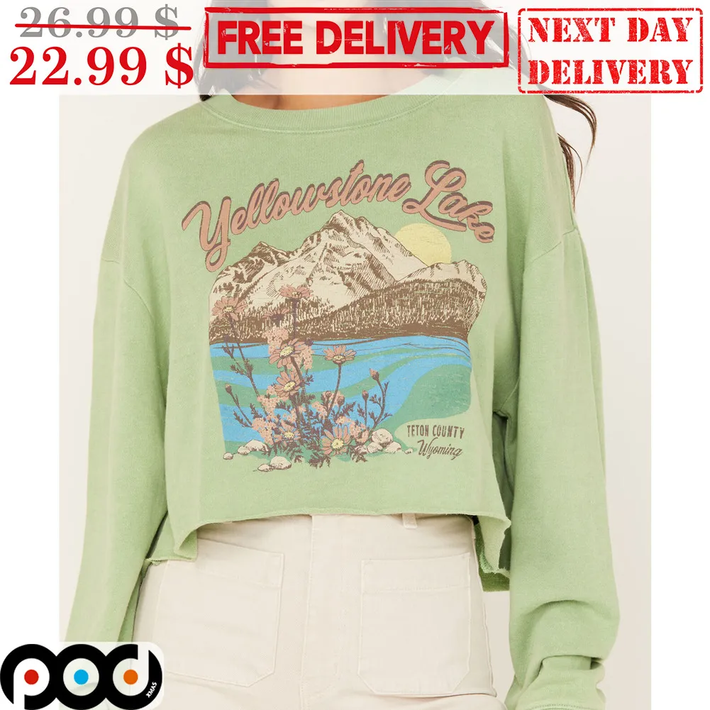 Yellowstone Lake Teton Country Wyoming Retro Shirt