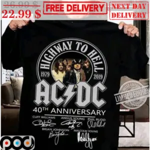 Highway To Hell AC DC 40th Anniversary Signature Shirt