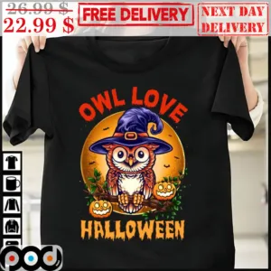 Owl Love Halloween 2023 Cute Shirt