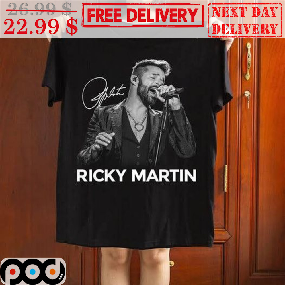 Ricky Martin Signature Vintage Shirt Ricky Martin Signature Vintage Shirt