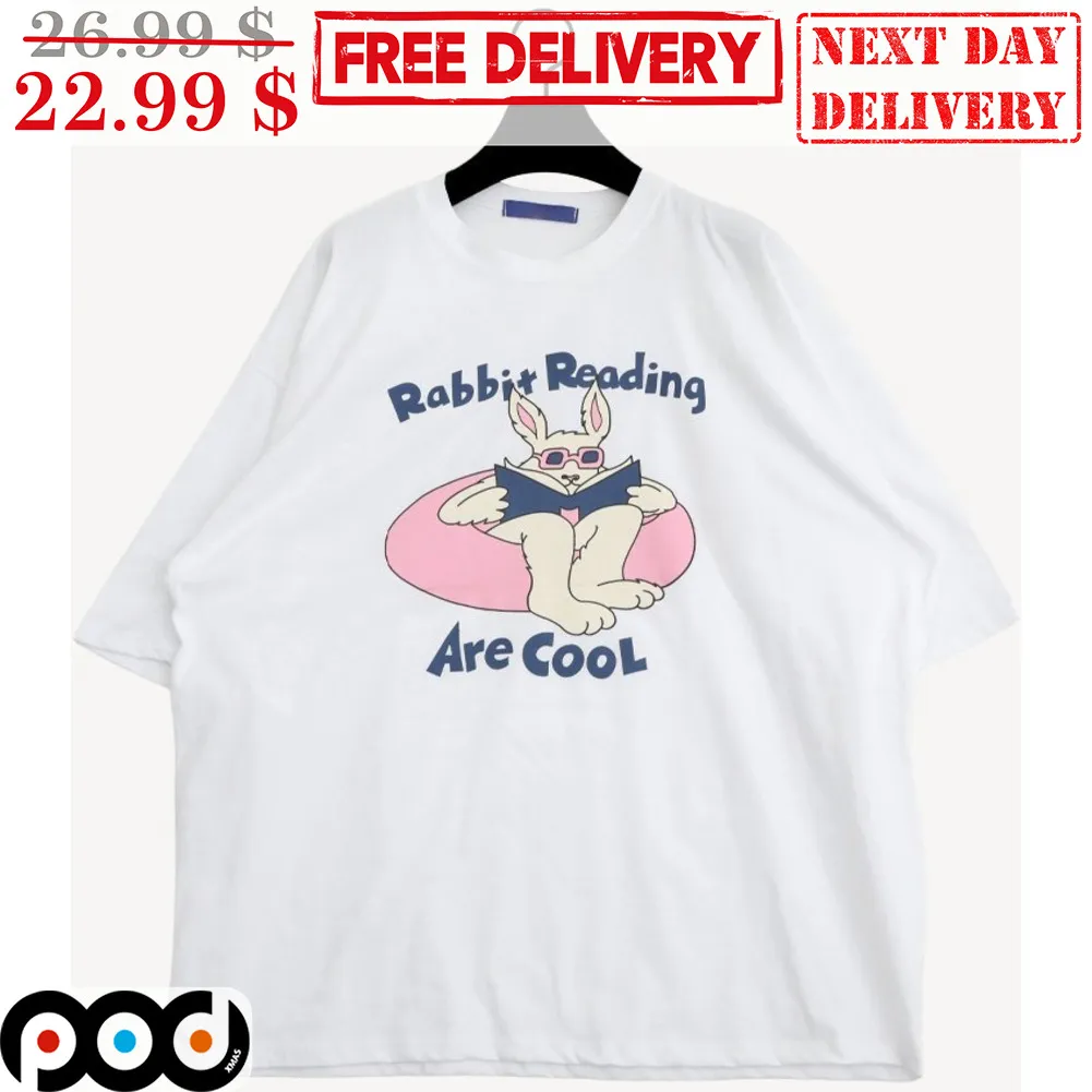 Rabbit Reading Are Cool Shirt