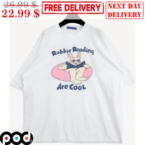 Rabbit Reading Are Cool Shirt