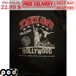Liberties 2023 Ikon World Tour Take Off Mile High City Hollywood Shirt